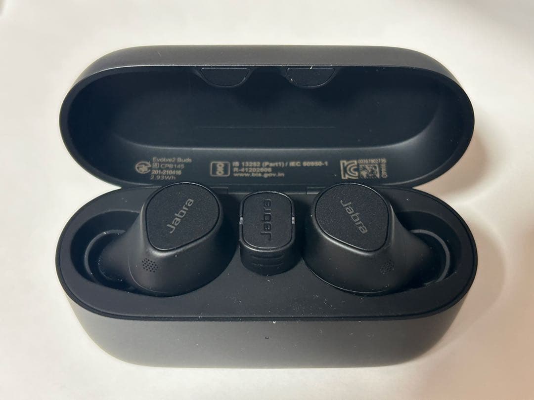 Jabra Evolve2 Buds ワイヤレスイヤホン、