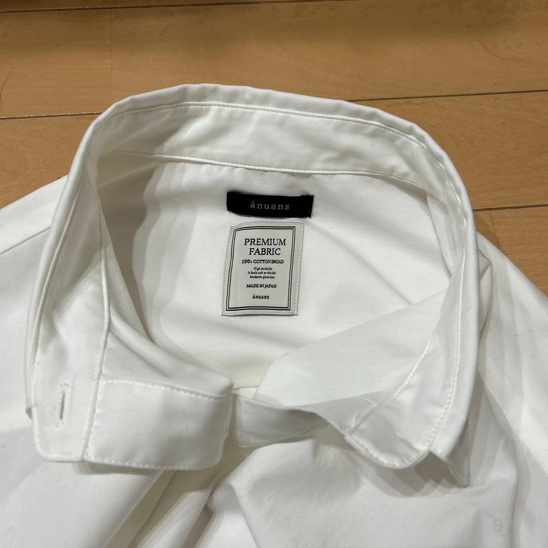 anuans アニュアンス♡ホワイト スタンダードシャツ