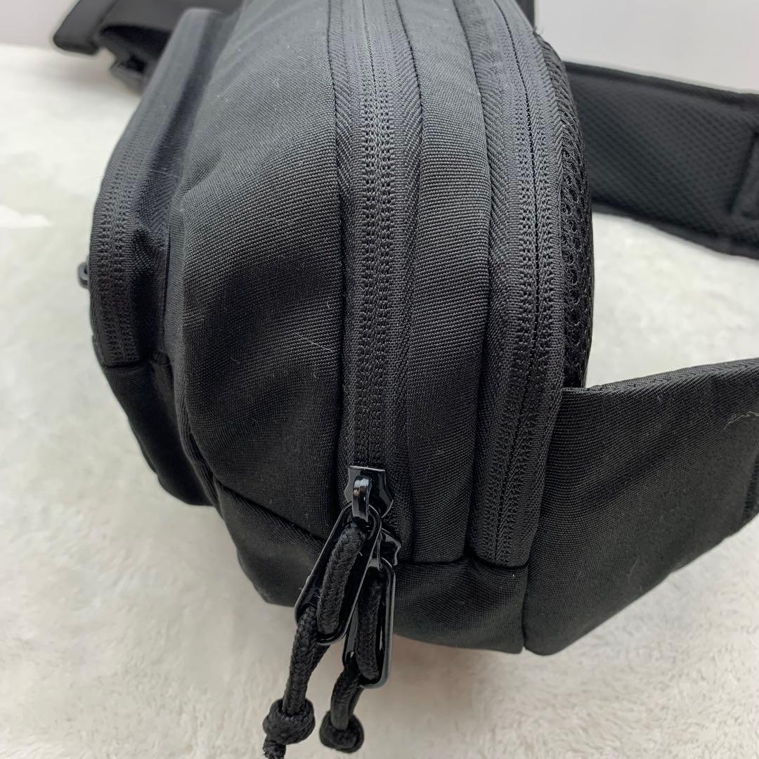 【美品】POMULU ポムル ヒップシート ショルダーバッグ 2way ブラック