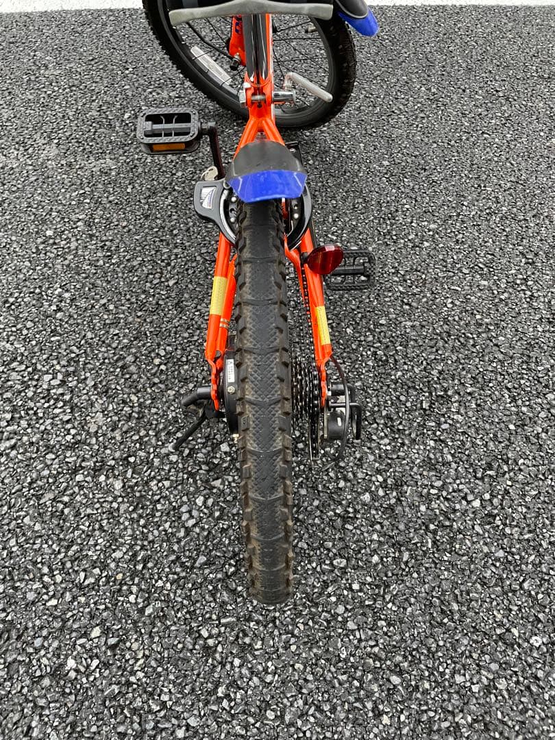 【手渡し限定】キッズ自転車 オレンジ 6段変速 20インチ