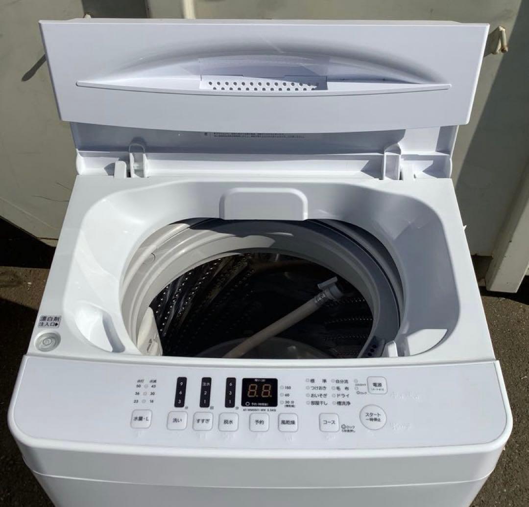 2022年製 ハイセンス 洗濯機 AT-WM5511-WH 5.5kg