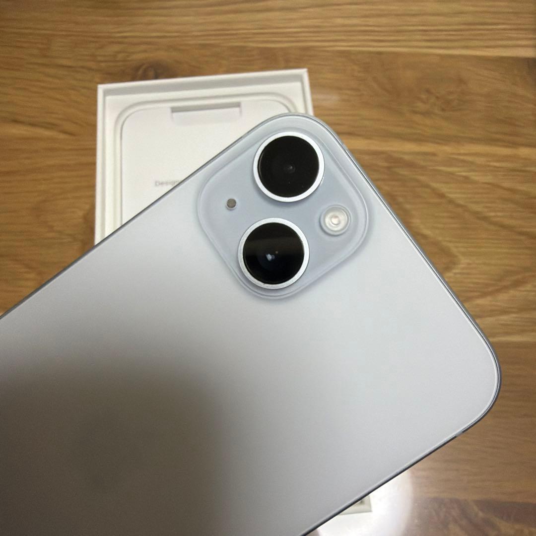 【美品】iPhone15 plus 256GB ブルー SIMフリー