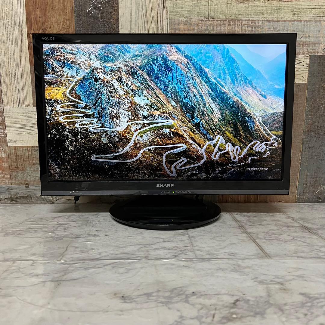 ARAELさん専用全国送料込シャープ19型液晶テレビWチューナー外付けHDD録