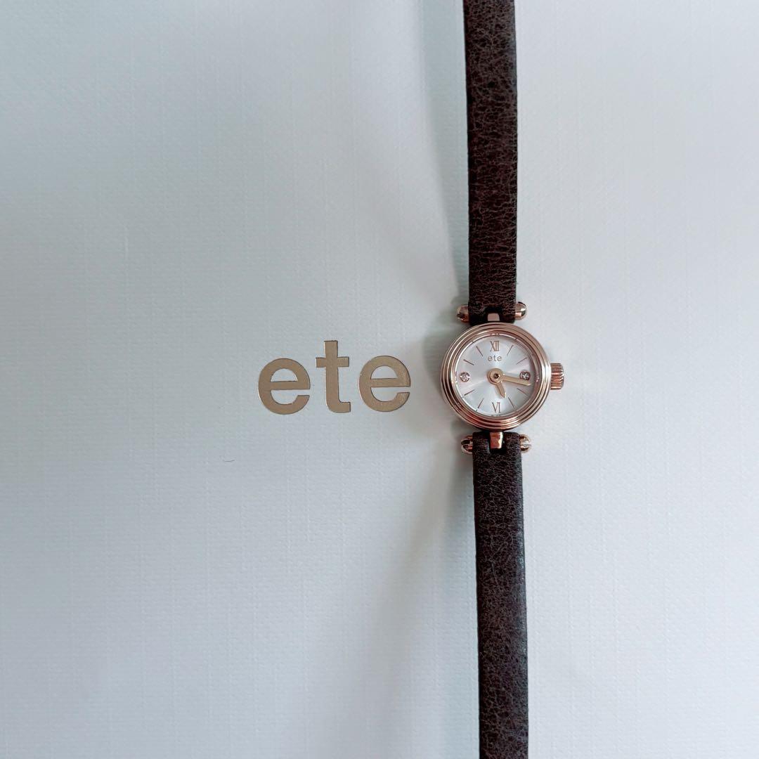 ete ダイヤモンド サークルフェイス ウォッチ