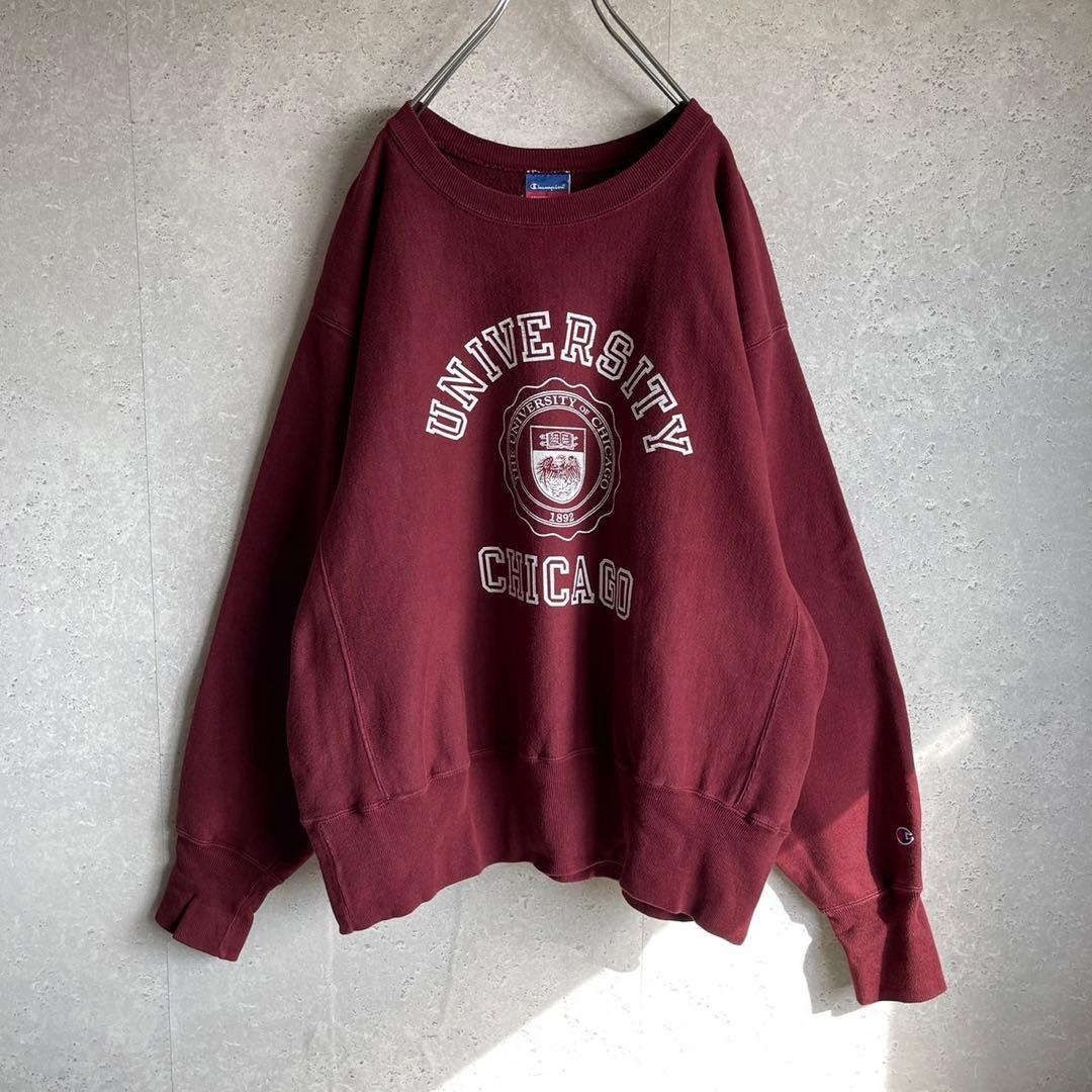 チャンピオン リバースウィーブ スウェットトレーナー カレッジロゴ シカゴ大学