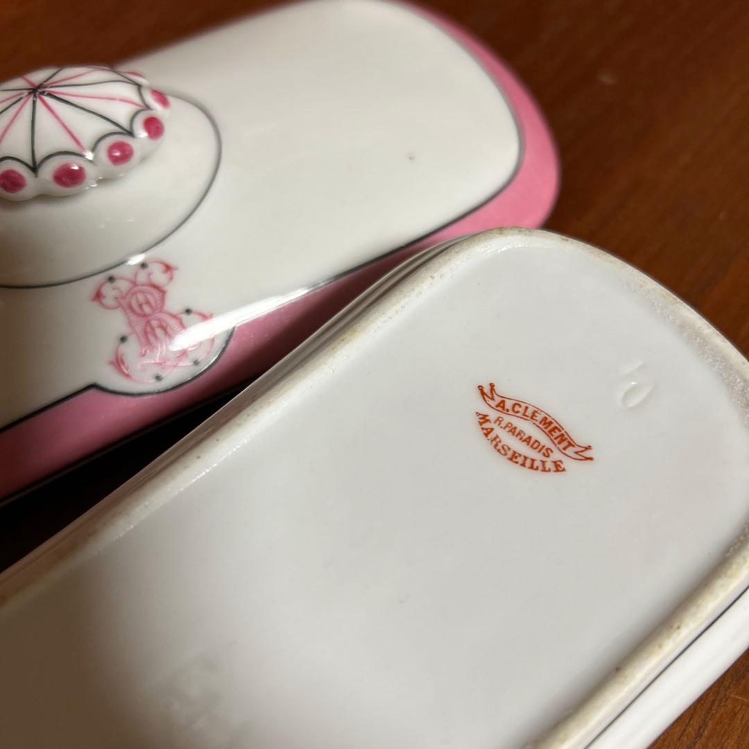 ACLEMENT MARSEILLE PARADIS 蓋付き 小物入れ 陶器製