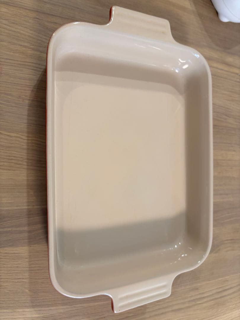 LE CREUSET オーブン皿 レッド ２つ入りセット約32cm +25cm