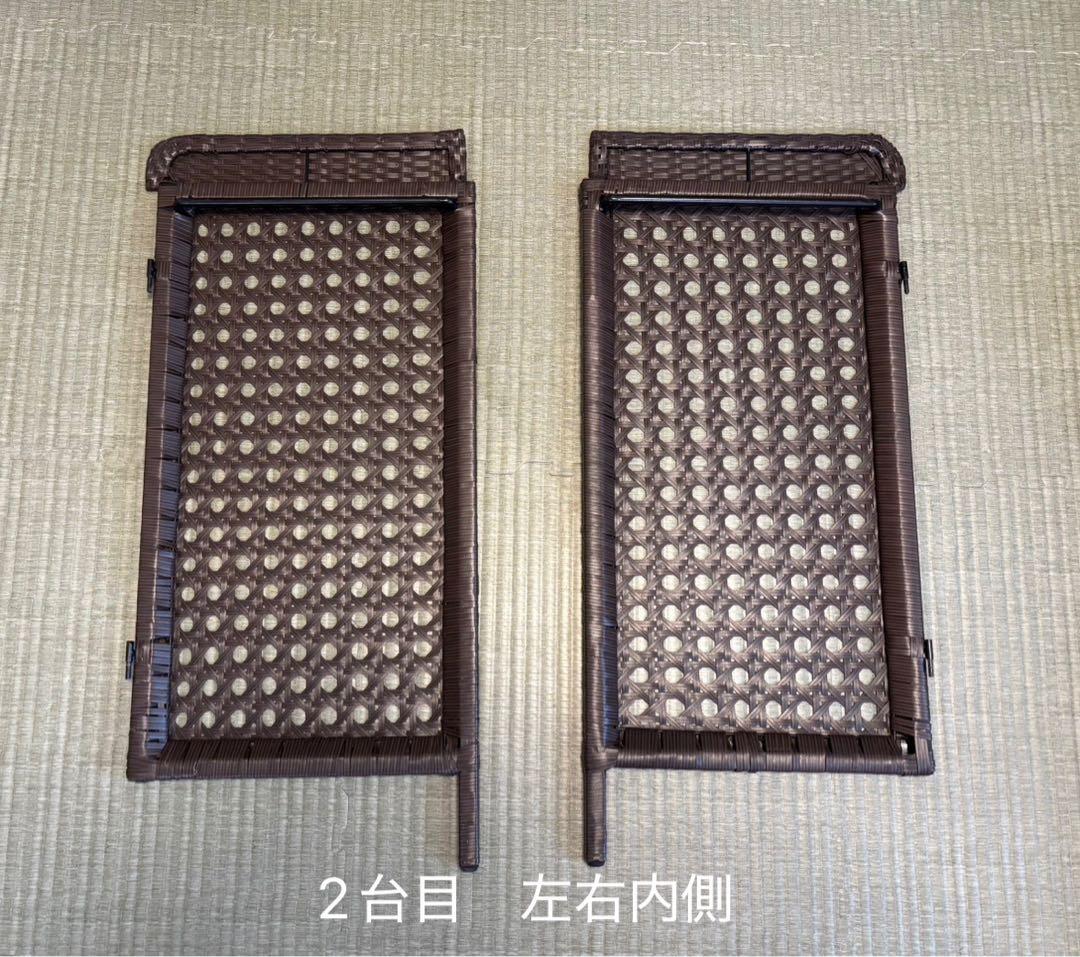 【室外機カバー】CV-950 ダークブラウン ラタン風　2台セット！