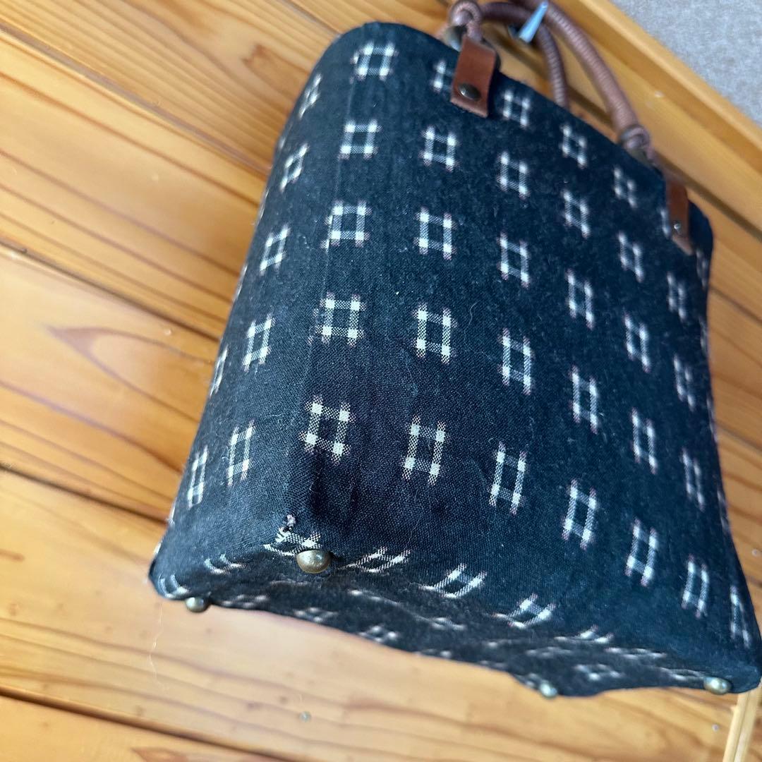 一閑張り　オシャレハンドル底鋲付き2点セット