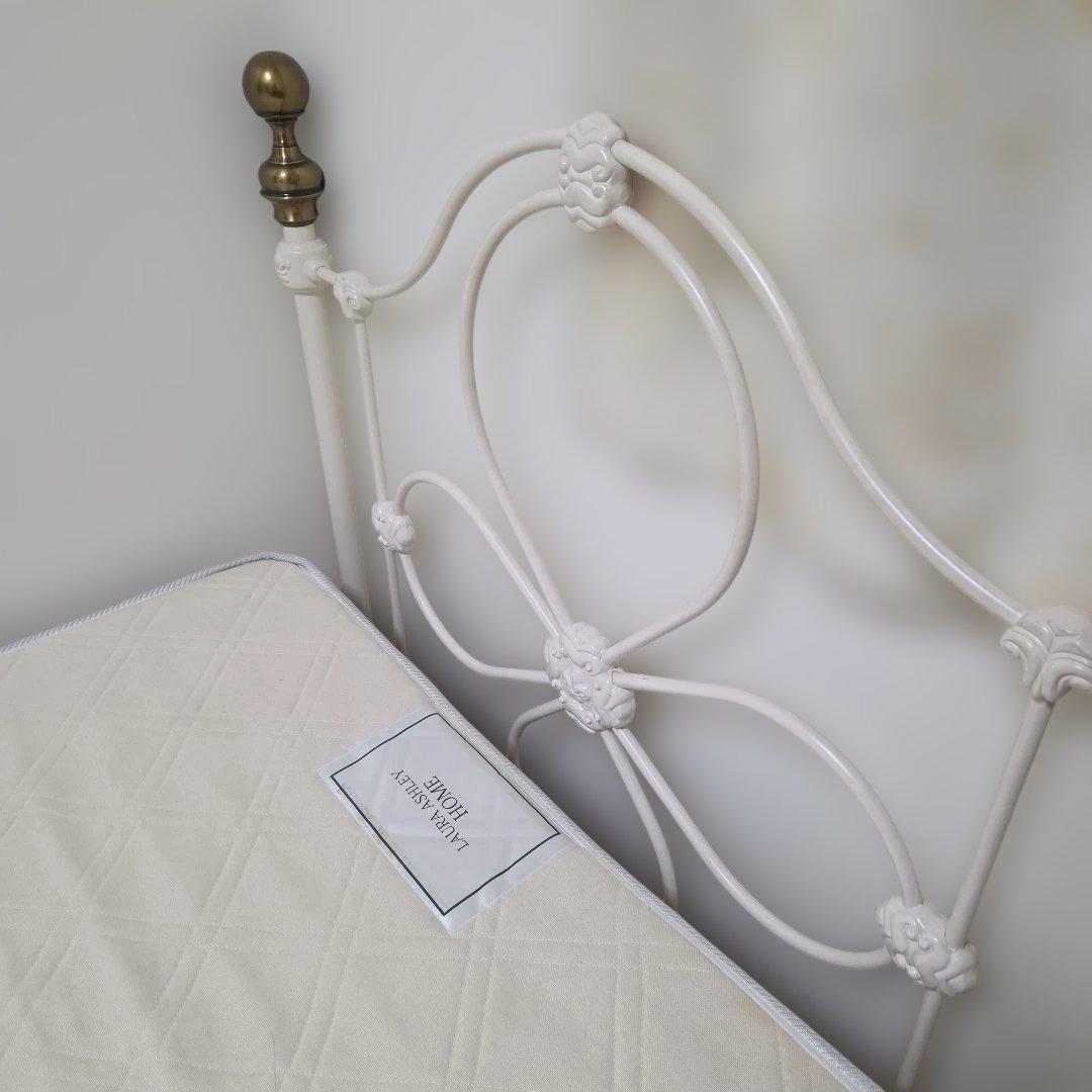 【1/12まで】ローラアシュレイ シングルベッド フレーム&マットレス