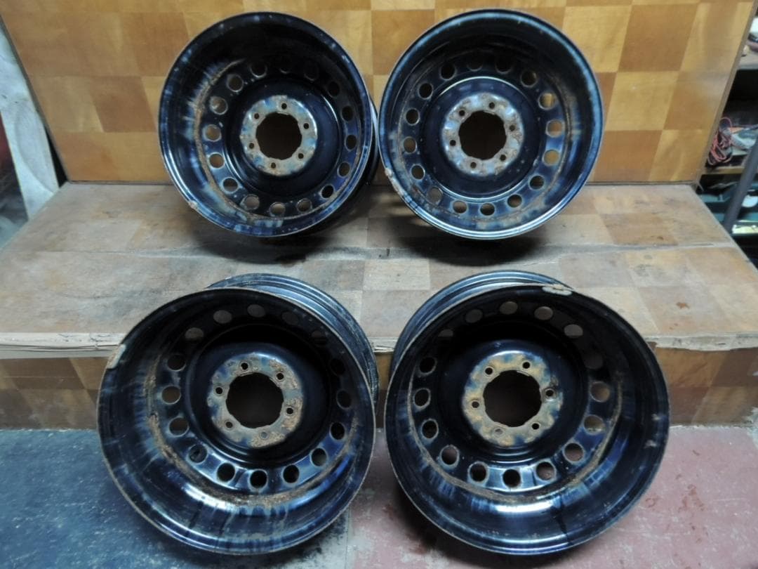 T795　17×7.5J　スチールホイール　4本　FJクルーザー　サビ有り