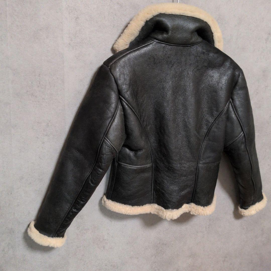 USA製 Schott 266SW ムートンジャケット 羊革 レディース M