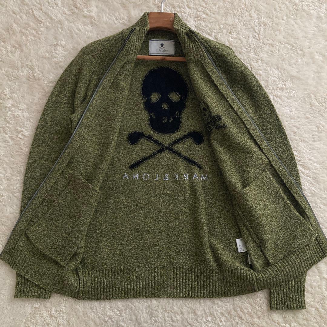 美品！MARK＆LONAマークアンドロナ　ジップアップ　セーター　S