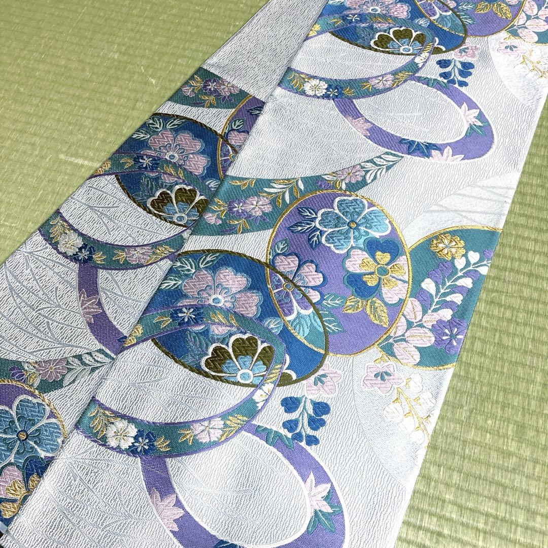 専用ページ　正絹　袋帯　【辻ヶ花】