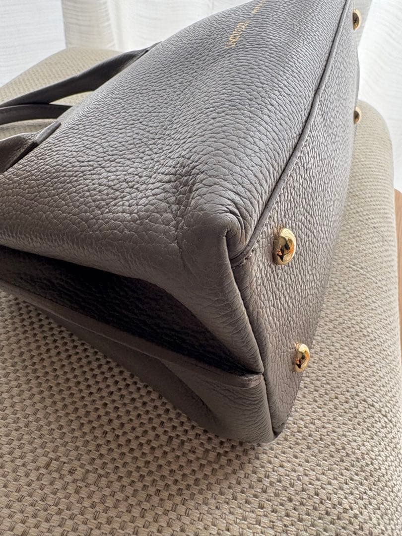 美品IACUCCIベラール2wayショルダーバッグ ハンドバッグ グレージュ