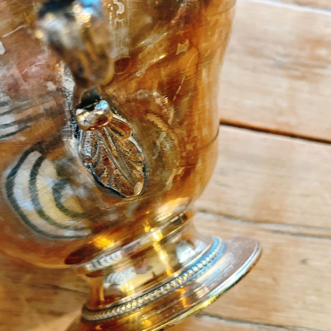 シルバープレート　美しい大振りカップ