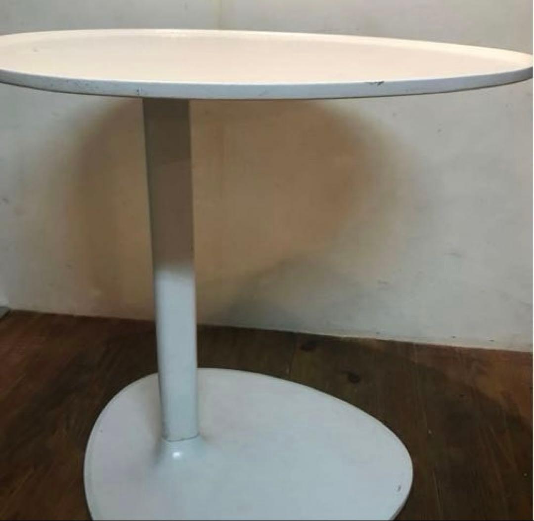 美品　鉄製　ホワイト　サイドテーブル　anna chen デザイン　ナイト