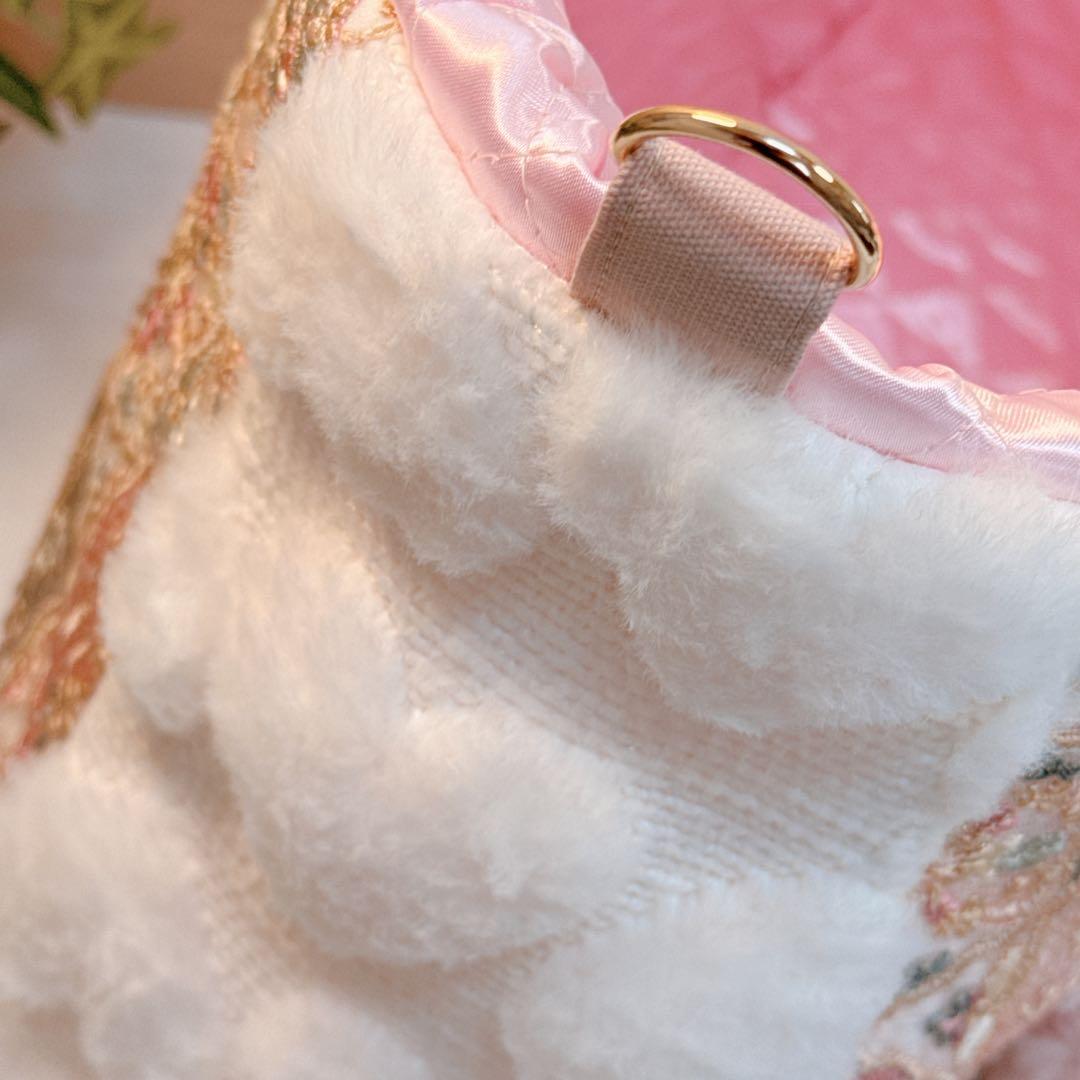 牡*❁様 コヤンイサムチョン♡新作インド刺繍bigローズルミちゃんのファートート