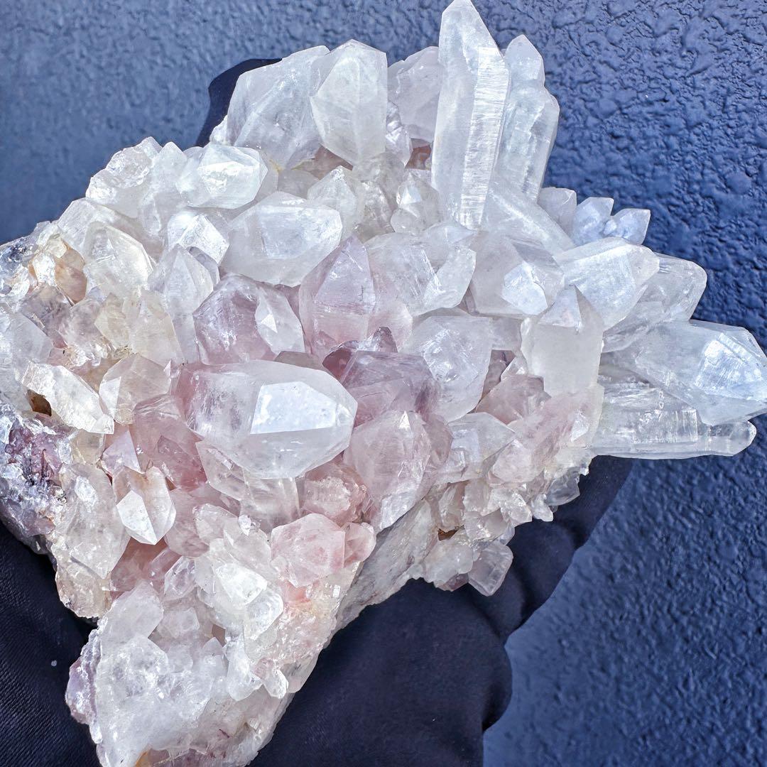 希少❗️高品質❗️超綺麗♡レインボー☆ヒマラヤ水晶 クラスター超強いパワーA1363