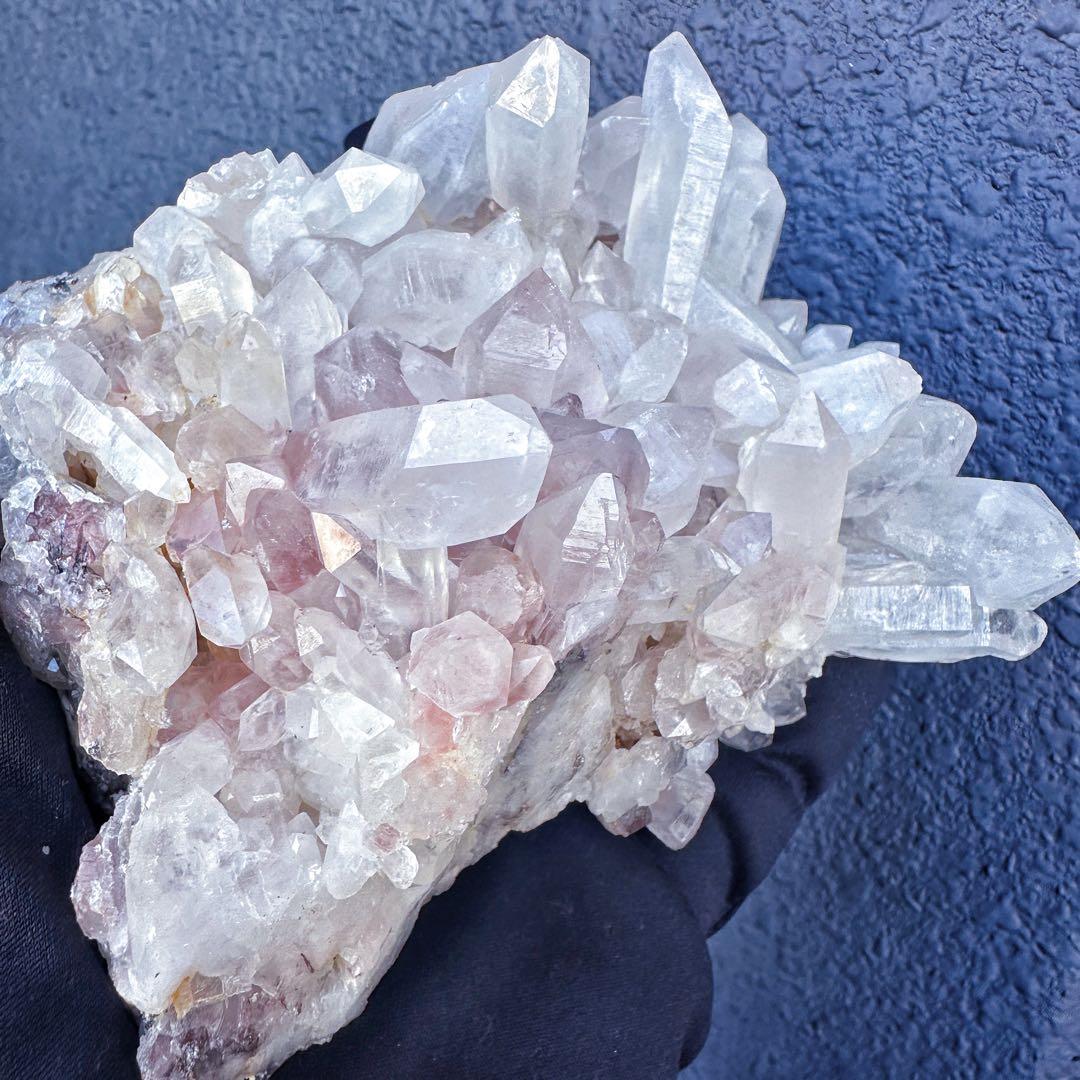 希少❗️高品質❗️超綺麗♡レインボー☆ヒマラヤ水晶 クラスター超強いパワーA1363