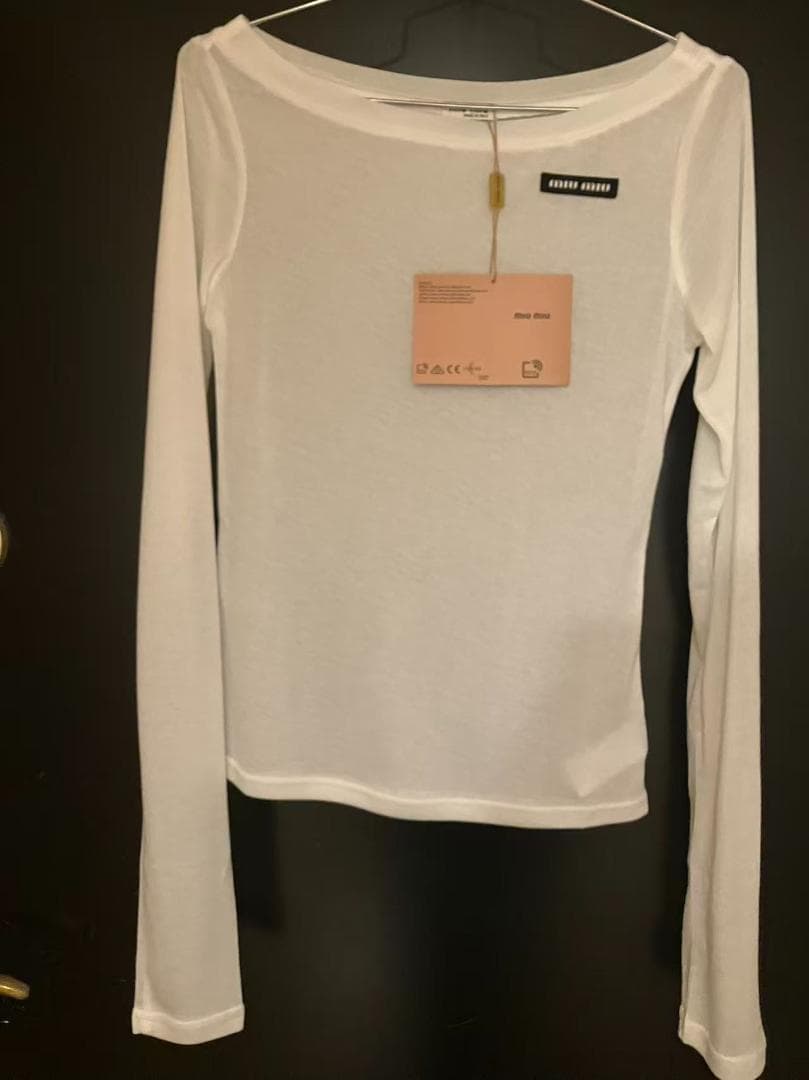 【新品未使用】ロゴ シアー トップス ロンT