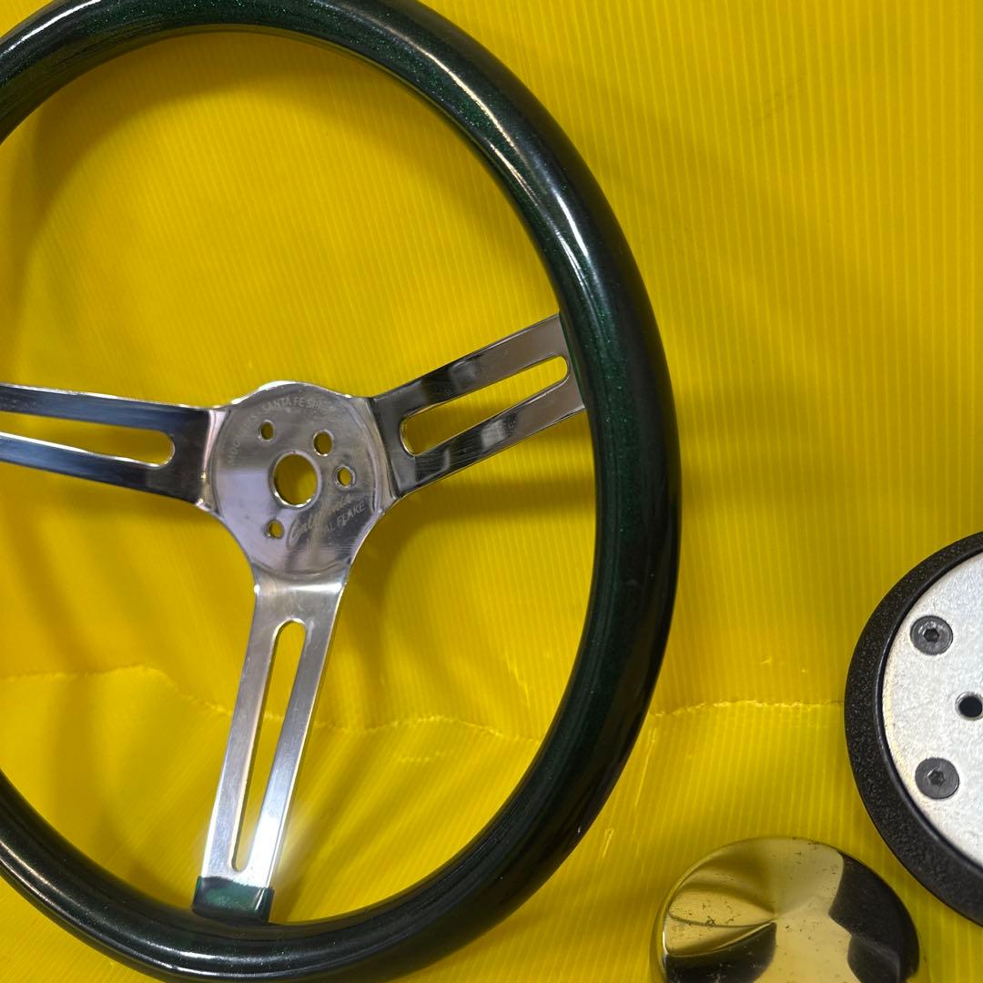 カリフォルニアメタルフレークグリーンステアリングホイール、グラントハンドル