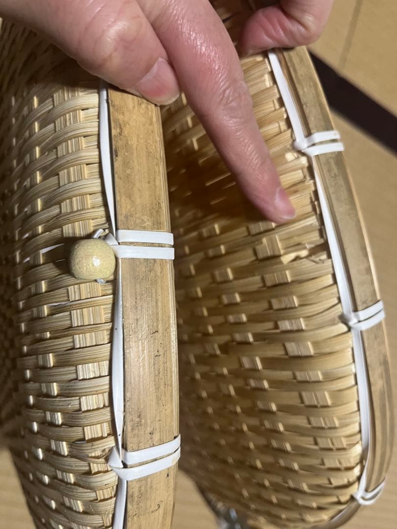 竹製 二重構造 ざる 持ち手付き　　確認用です。