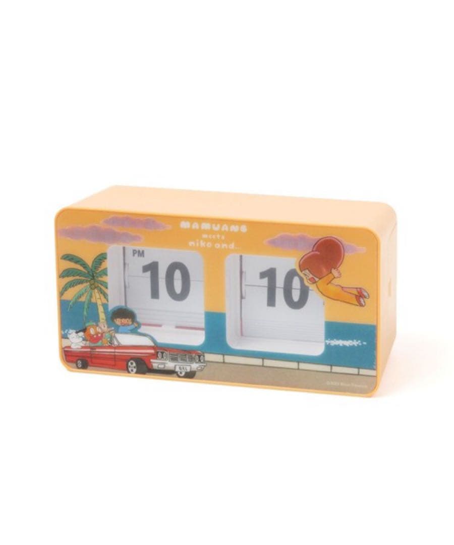 値下げ！新品 nikoand ニコアンド マムアンちゃん パタパタ時計 くるり