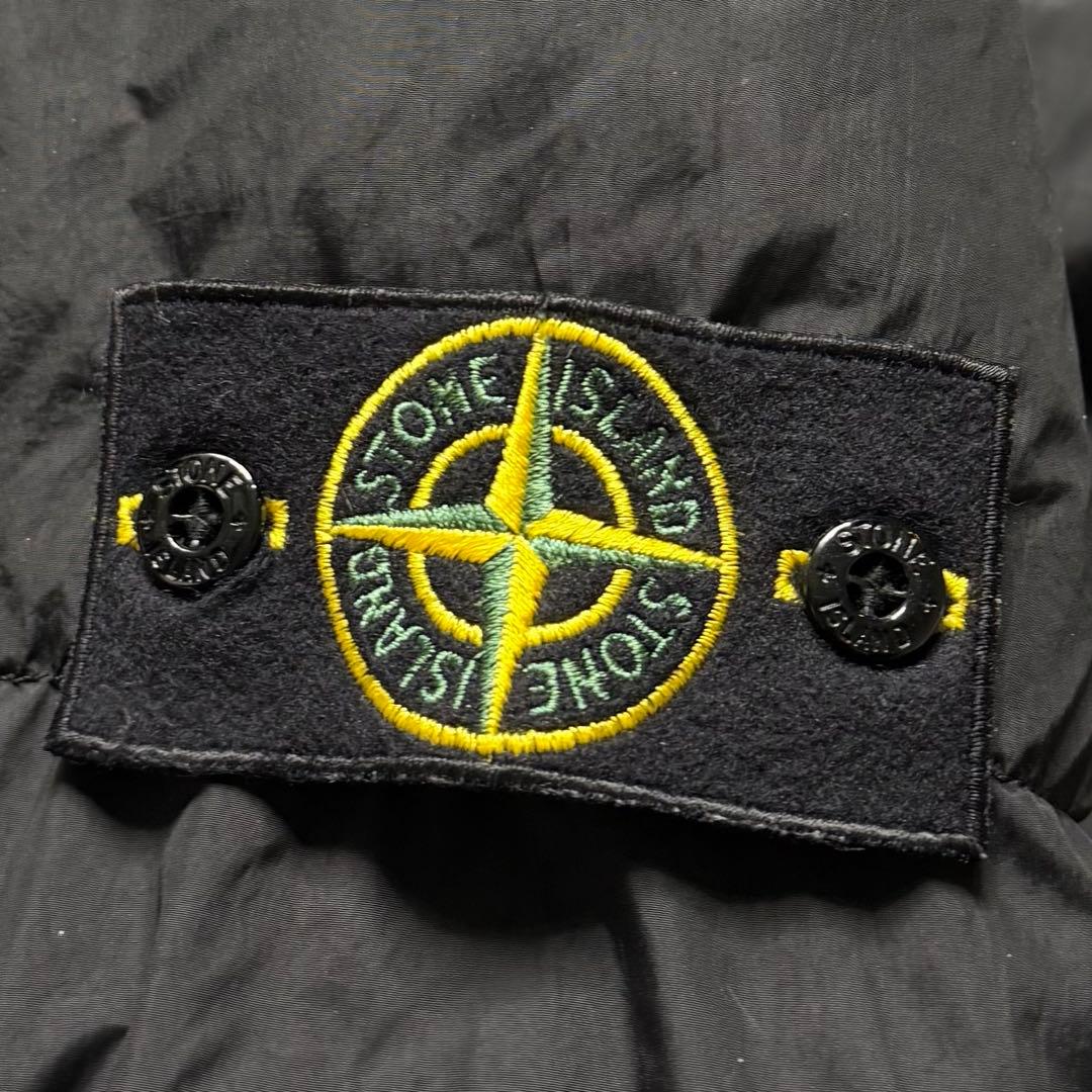 希少 ストーンアイランド ロゴ ダウン アウター ガーメントダイ archive