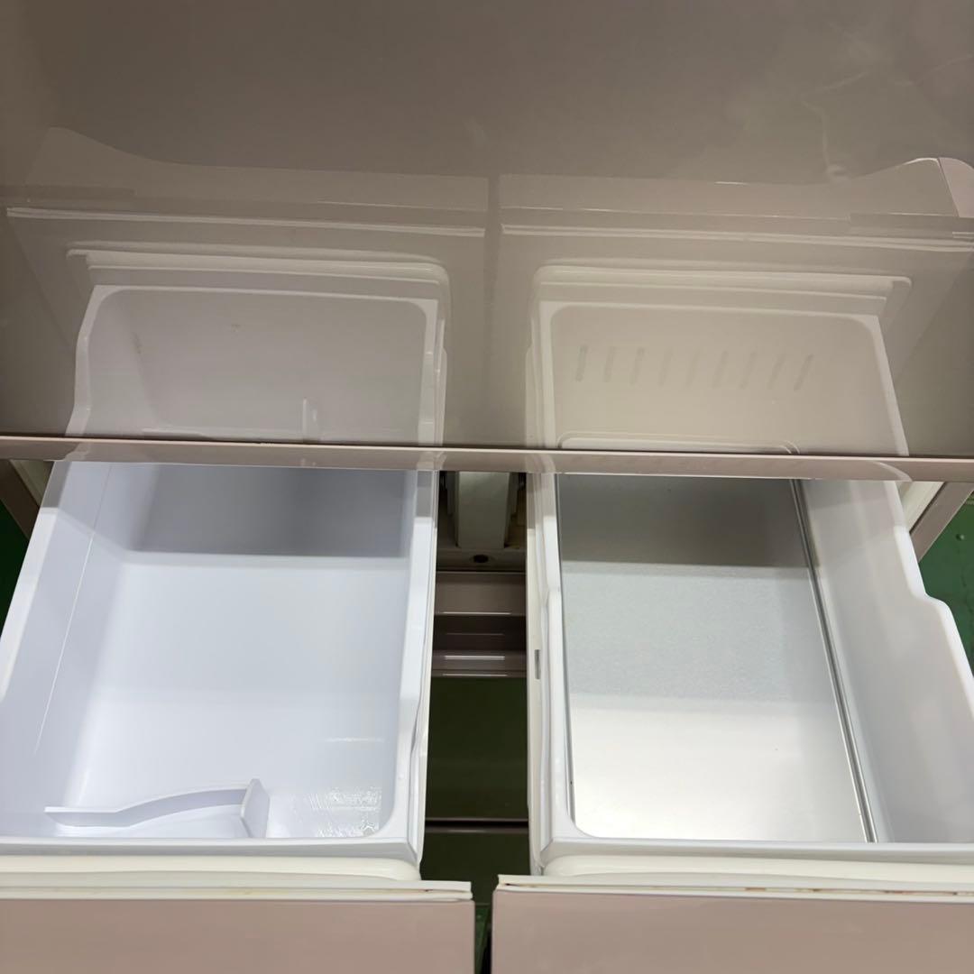 704 保証　鏡面　大型冷蔵庫　400L強 極美品　右開き　自動製氷機　5ドア