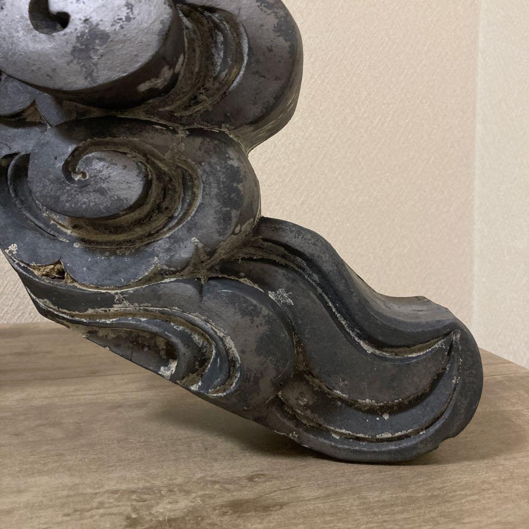 珍品　特大　古鬼瓦　郵便局紋　魔除け　アンティーク　昭和