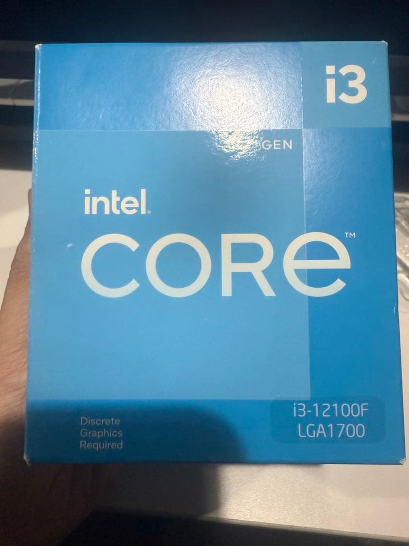 CPU Intel core i3 12100f