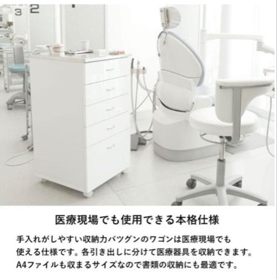 【お値下げしました】マルチワゴン 引出し 5段 キャスター付き