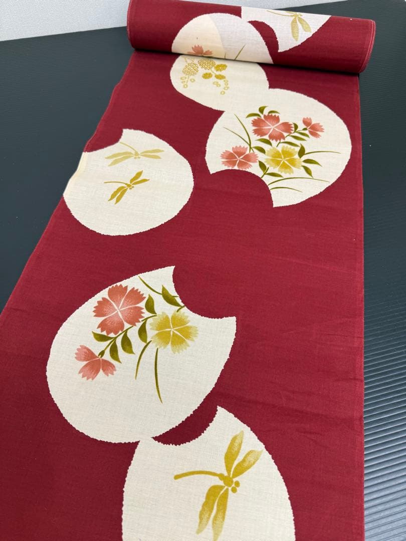 202)浴衣　反物　5点セット　着尺　綿100%