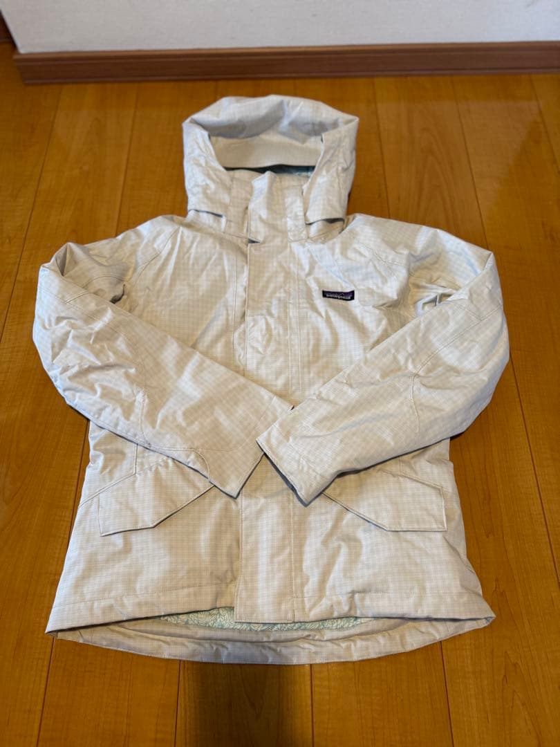 patagonia 女性用スキーウェア 上下セットチェック柄