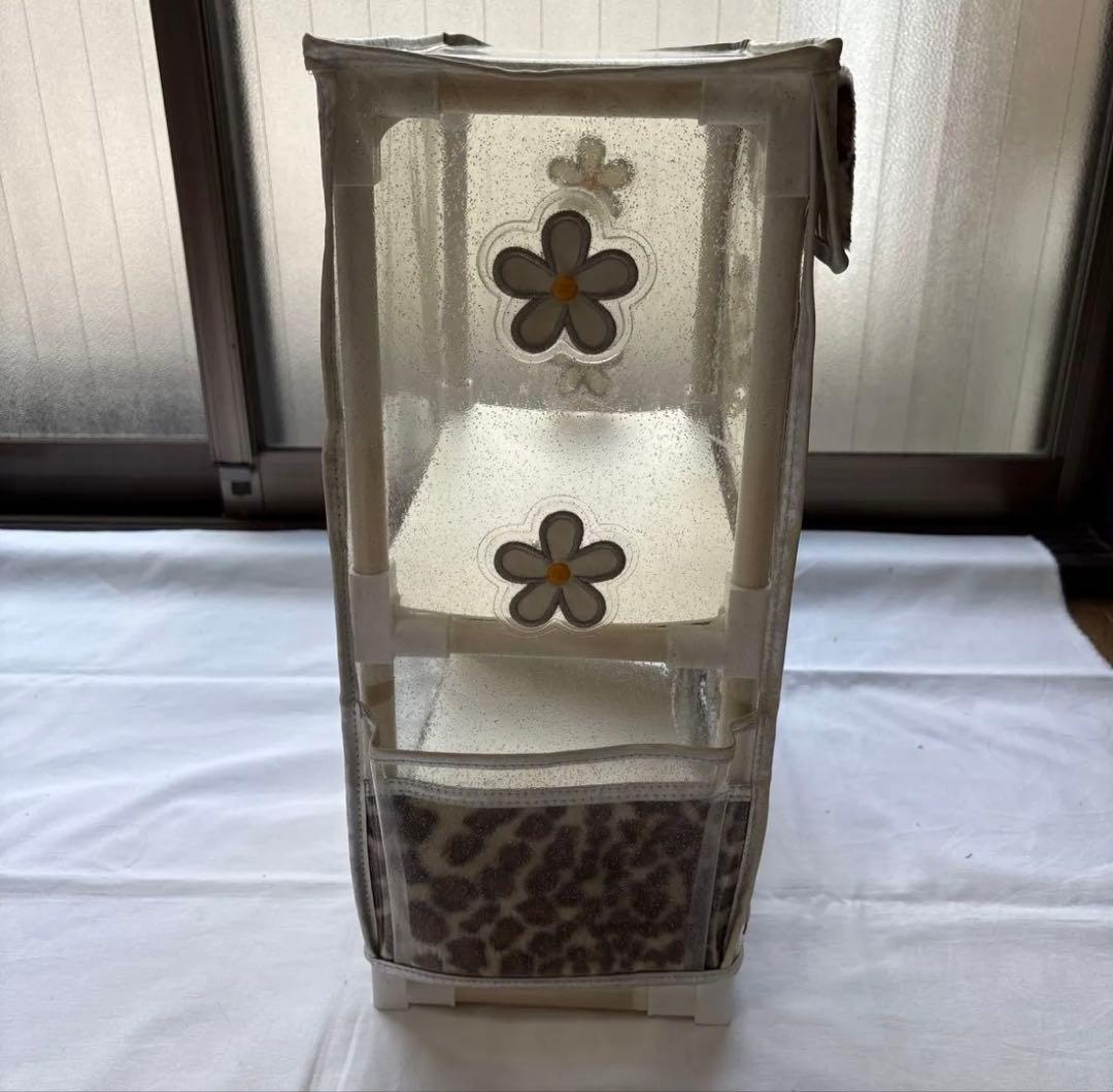 ハローキティ　ヒョウ柄　チェスト　ラック　平成レトロ