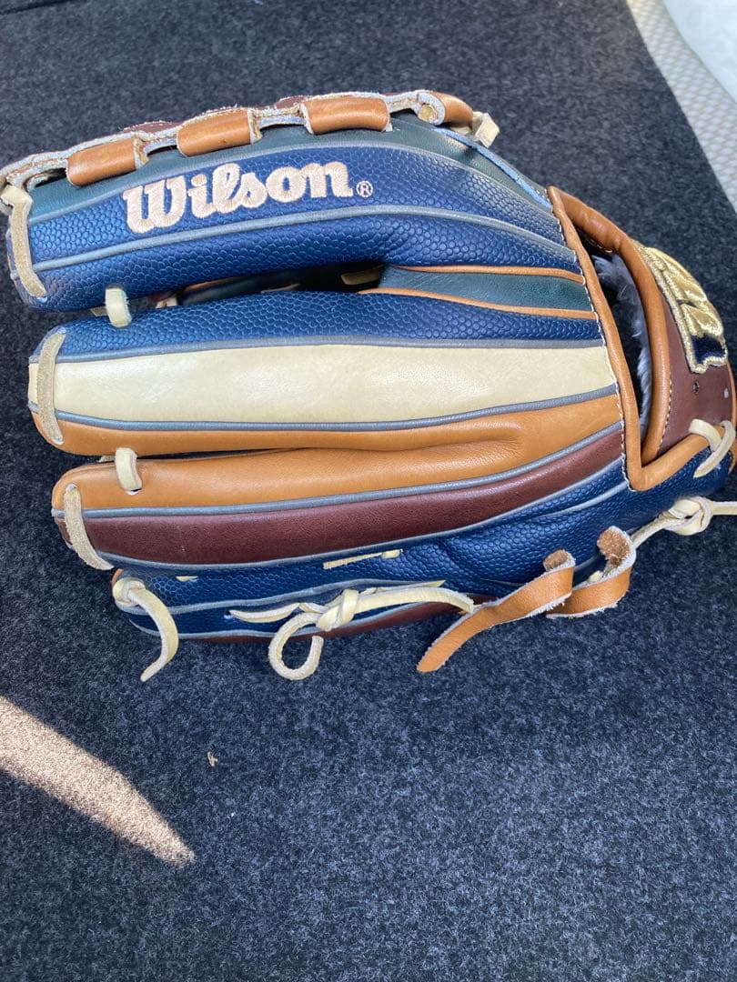 Wilson 軟式用グローブ ネイビー/ブラウン