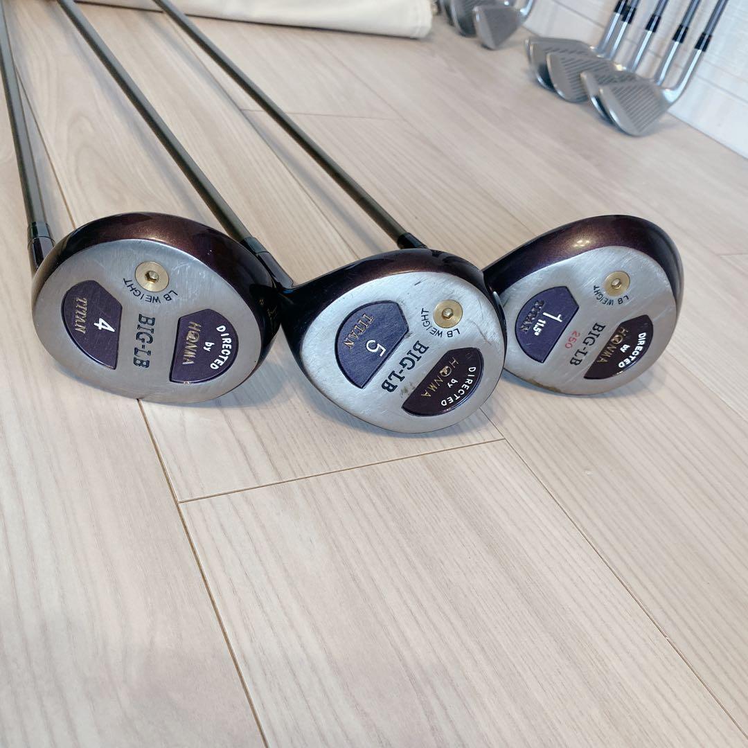 HONMA LB-280 チタン アイアン10本 BIG-LBウッド パター付