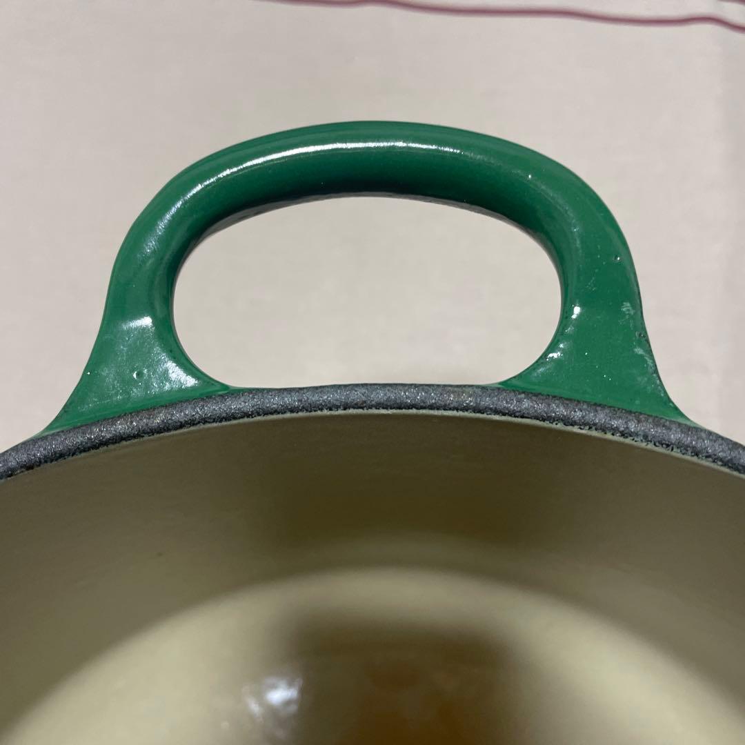 《希少》ルクルーゼ 24cm 希少 カクタスグリーン ココットロンド