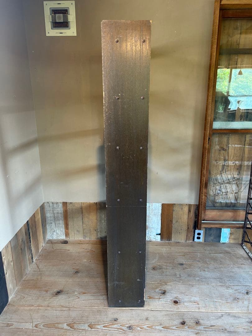 アンティーク木製ダークブラウン5段本棚