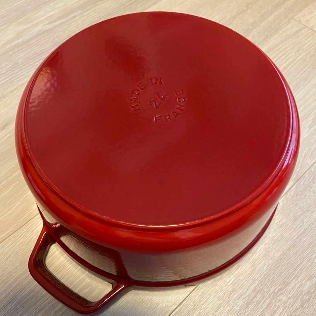 STAUB 両手鍋 レッド 24cm