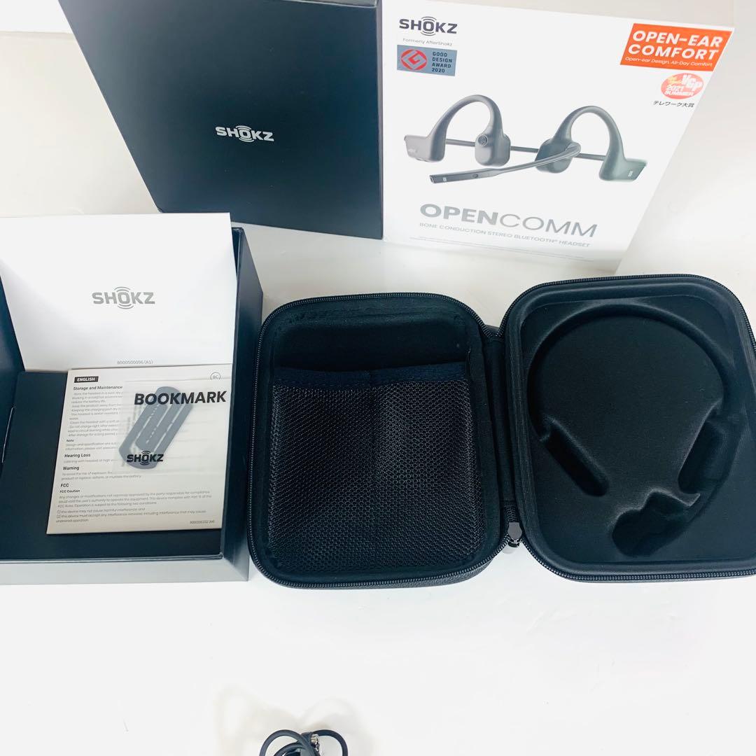 Shokz OpenComm C102 骨伝導イヤホン｜リモート会議向け