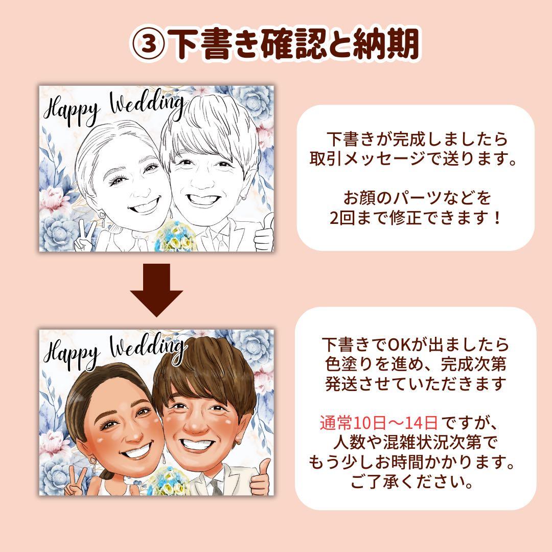 2名さま　A3サイズ【似顔絵オーダー】11/19まで