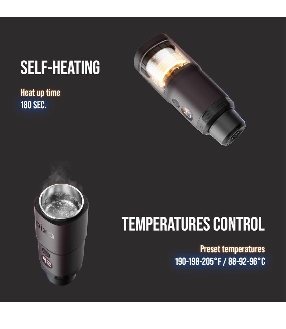 WACACO PIXAPRESSO、コーヒーメーカー、電動＆ポータブル