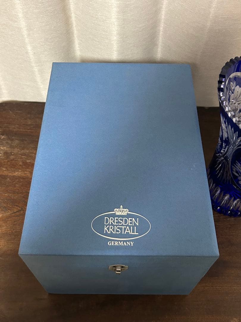 ドレスデン　クリスタル　花瓶　花入