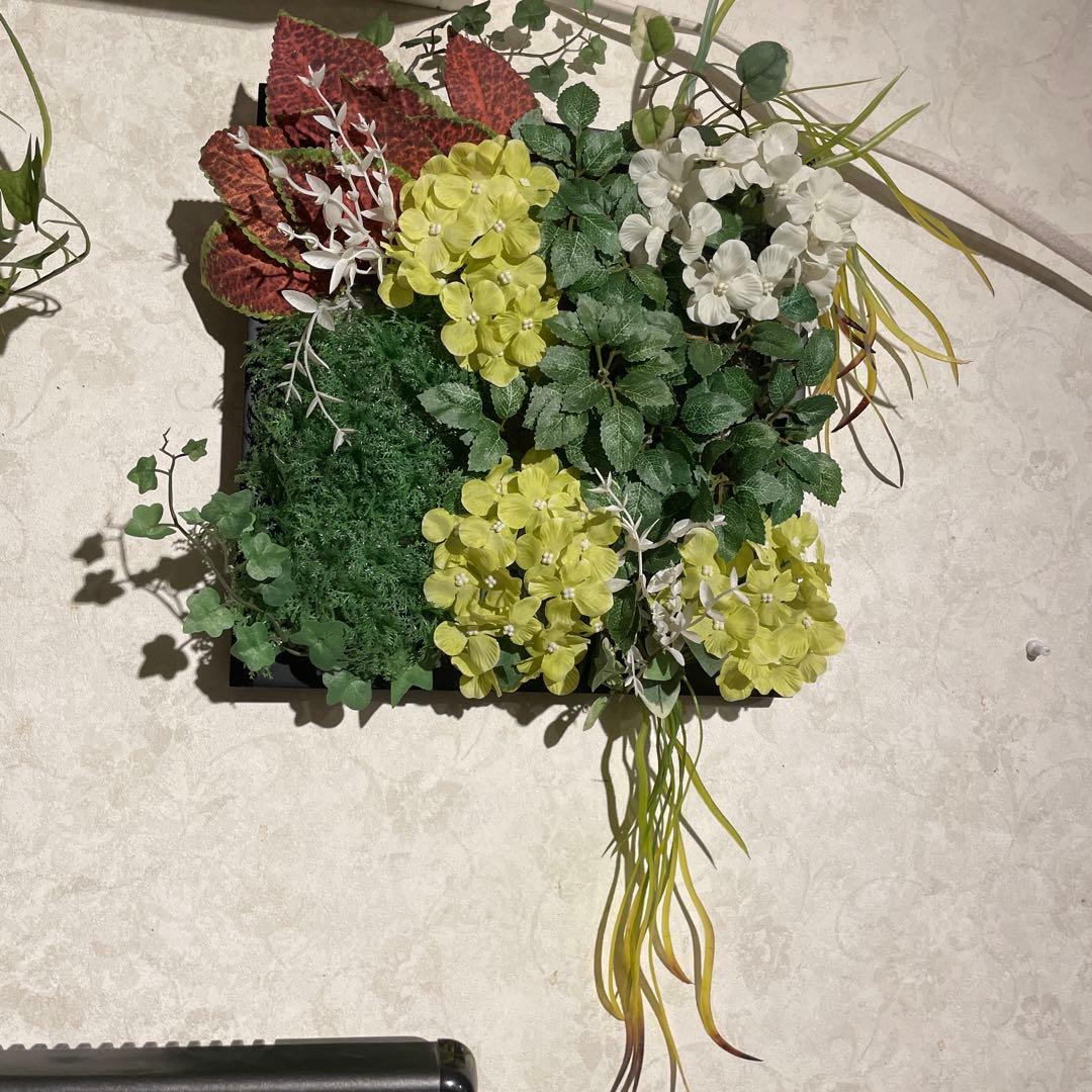 壁掛けウォールグリーン 観葉植物 Wall Green Decor 光触媒 抗菌