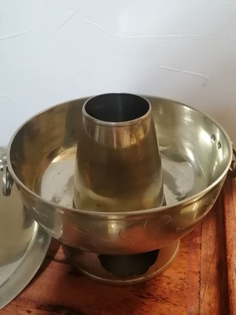 ふー 朝鮮 宮廷料理 神仙炉 朝鮮美術 蝙蝠手 シンソルロ 火鍋 錫 彫金