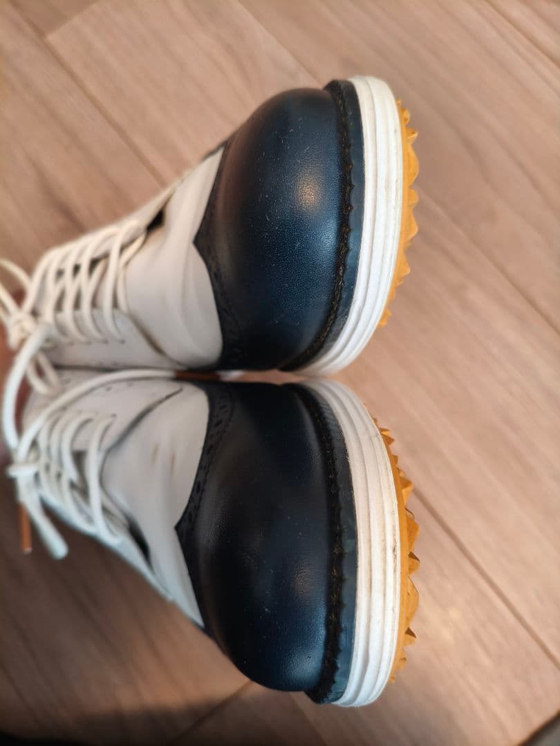 COLE HAAN ゴルフシューズ ホワイト/ネイビー