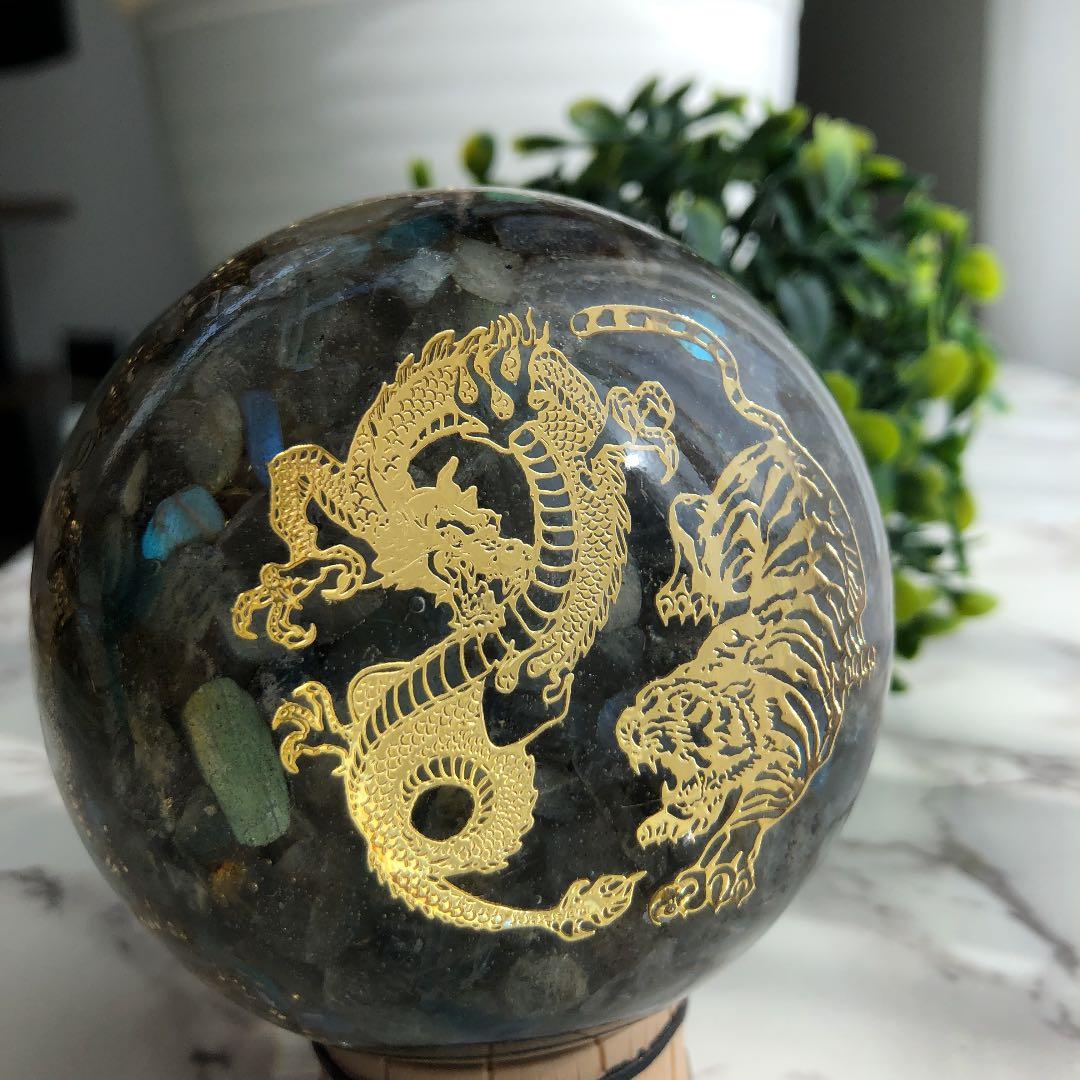 球体　蓮子のオルゴナイト