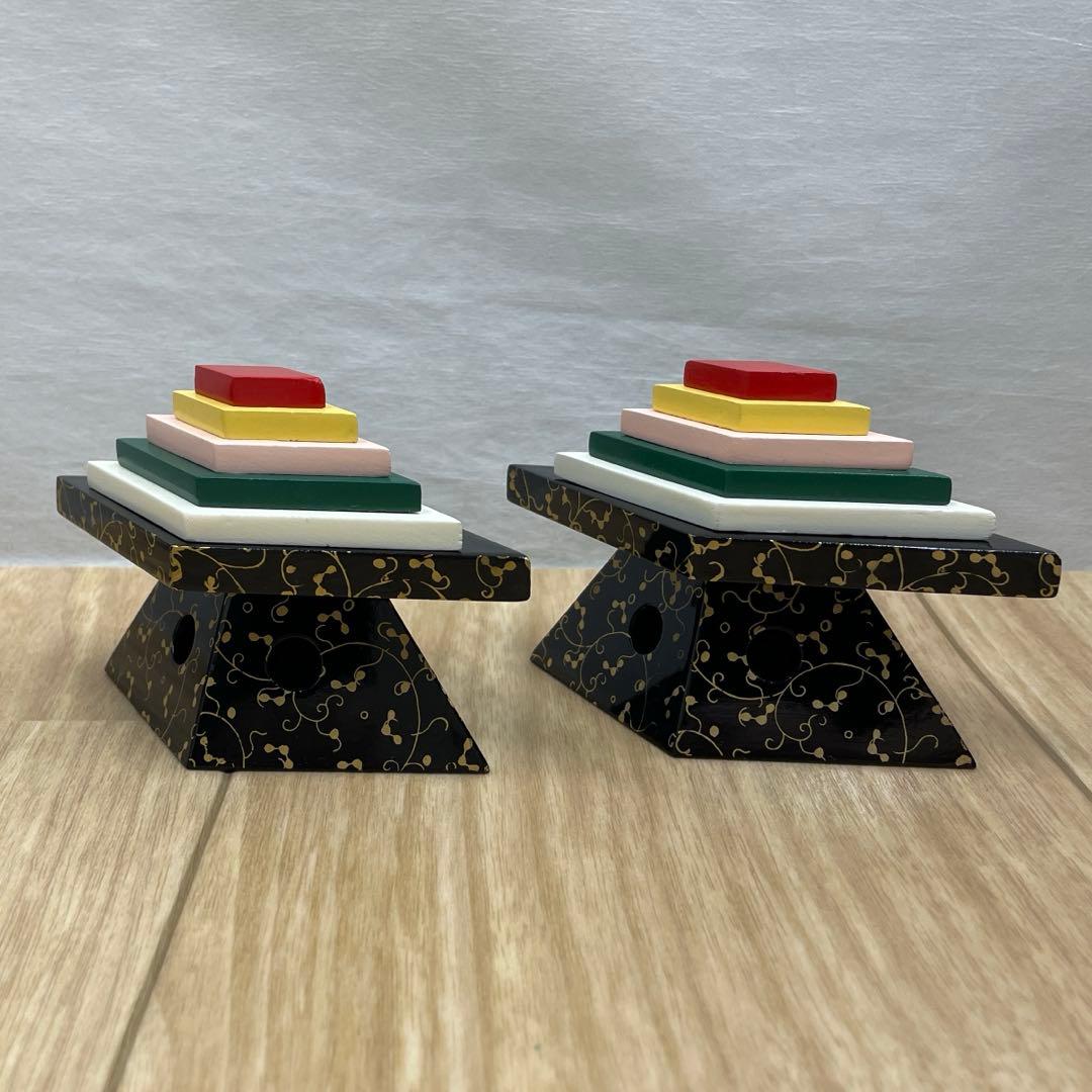 桃の節句　雛祭り雛人形飾り　雛道具　黒塗総唐草